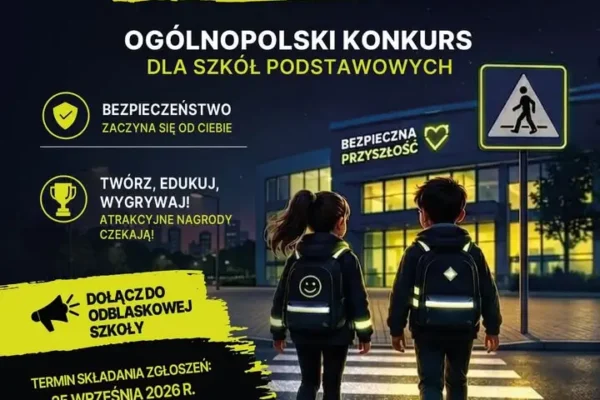 Rusza „Odblaskowa szkoła 2026” – konkurs dla szkół podstawowych
