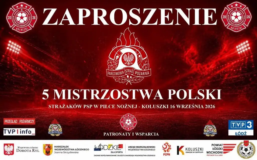 Mistrzostwa Polski Strażaków PSP w Piłce Nożnej – Koluszki 2026