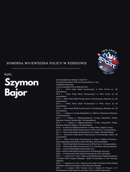 100-lecie sportu w Policji. Trwa głosowanie na Najpopularniejszego Sportowca