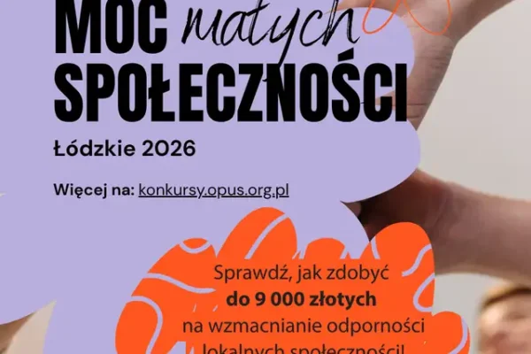 Konkurs „Moc Małych Społeczności 2026” – mikrodotacje na bezpieczeństwo lokalne w Łódzkiem