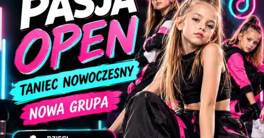 Nowa grupa tańca nowoczesnego dla dzieci w Łodzi – pierwsze zajęcia bezpłatne
